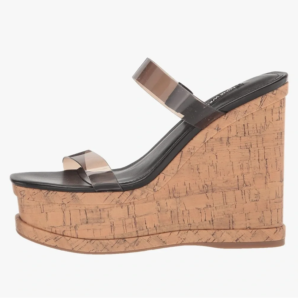 Nine West Women's Rapps Platform Wedge Sandal Sz 8M‼️ NWOT No Box